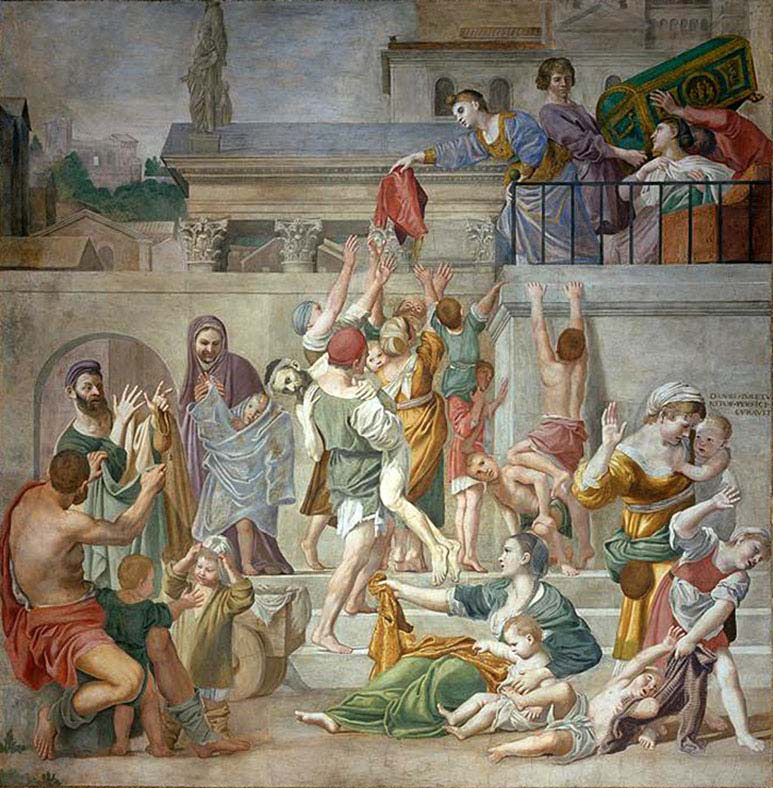 Saint Cecelia Distributing Alms